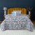 Lux Decor Collection Microfiber Down Alternative 3Pcs Quilt Set (Twin-Dark Grey Azita) Perspective: front
