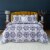 Lux Decor Collection 4-Piece Reversible Quilt Set (Queen-Navy Blush Greyson) Perspective: front