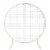 LANGXUN White Circle Mesh Decoration Arch Kit for Wedding and Birthday Party Perspective: front