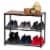 IRIS USA Stackable 3 Level Shoe Storage Bench for Closet, Entryway, or Mud Room Perspective: front