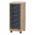 IRIS USA Wooden Multifunctional Storage, Office Supply Drawers Cart, Ash Brown Perspective: front