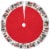 Northlight 48 Red and White Jolly Snowman Christmas Tree Skirt Perspective: front