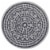 Split P Zuri Medallion Printed Round Placemat Set - Navy Perspective: front