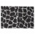 Split P Giraffe Printed Placemat Set - Black Perspective: front