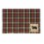 Park Designs Concord Black Bear Placemat Set - Red Perspective: front