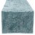 Split P Crushed Velvet Table Runner 15X72 Seafoam Perspective: front