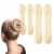 HAWWWY Blonde Magic Bun Maker Foam 4 Pack, Easy Sponge Hair Bun Shaper for Updos Perspective: front