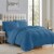 Sweet Home Collection | All Season Solid Bed-in-A-Bag includes Sheet, Queen, Denim Perspective: front