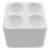 Fancy Bath Outlet Diatomite Quick-Dry Stone Toothbrush Holder in White Perspective: front