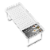 madesmart® Dots Large Stacking Cabinet Shelf in White/Grey Perspective: front