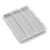 Madesmart® Housewares Utensil Tray - White / Gray Perspective: front