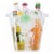 Oggi Square Ice Bucket - Clear Perspective: front