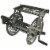 Liberty Garden Wall Mounted Heavy Gauge Aluminum Hanging Hose Reel with Guide Perspective: front