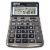 Monroe Handheld 12-Digit Paperless Calculator with Check and Correct Functionality (Black) Perspective: front