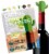 HAWWWY Cactus Bannana Wine Stopper Set - 2 Leak Proof Stoppers Perspective: front