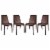 LeisureMod Kent Outdoor Dining Chair, Set of 4 Perspective: front