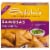 Sukhi's Indian Potato & Pea Samosa Frozen Appetizer Vegetarian Snack with Cilantro Chutney Sauce Perspective: front