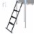 Yescom 43 Trampoline Ladder 3 Step Wide Anti Skid for Kid Outdoor 15 Ft Plus Bounce Perspective: front