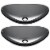 Aquaterior Bathroom Oval Tempered Glass Vessel Sink Counter Top Basin 2 Pack Perspective: front