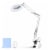 5X LED Magnifying Lamp Desk Light with Clamp Adjustable Arm for Cosmetic Sewing Perspective: front