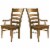 A-America Bennett Ladderback Dining Arm Chair in Smoky Quartz (Set of 2) Perspective: front