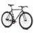 AVASTA 700C 47 In Single Speed Loop Fixed Gear Urban Commuter Fixie Bike, Black Perspective: front