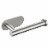 Stainless Steel Toilet Paper Holder Adhensive Tissue Paper Roll Holder for Bathroom Nickel Perspective: front