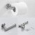 Brushed Nickel 3 - Piece Bathroom Hardware Set Perspective: front