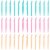 36pcs Women Eyebrow Razor Trimmer Facial Hair Remover Blade Safety Bikini Trimmer Shaper Perspective: front