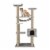 55.1  Multi-Scratcher Scratching Post Cat Tree – Grey Perspective: front