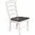Sunny Designs Carriage House 41  Ladderback Chair with Wood Seat in White Perspective: front