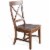 Sunny Designs Tuscany 18  Mahogany Wood Crossback Chair in Medium Brown Perspective: front