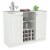 Inval  Shaker Style 2 Door Wine Rack Buffet in Washed Oak Engineered Wood Perspective: front