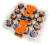 Two-Bite Brownies® with Halloween Sprinkles Party Platter Perspective: front