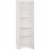 Prepac Elite Tall 2 Door Corner Storage Cabinet in White Perspective: front