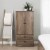 Prepac Salt Spring 2 Door Armoire in Drifted Gray Perspective: front