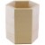 Wooden Pen & Pencil Tub 3.5 -Hexagon Perspective: front