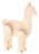 Multicraft Wood Standing Animal Llama Perspective: front
