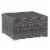CorLiving Patio Square Glass Top Coffee Table in Blended Grey Perspective: front