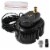 EDOU BLACK DIRECT Pool Cover Pump | HEAVY DUTY | 850 GPH | 75 W | 16' Hose & Adapters Perspective: front