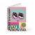Lined Notebook Spiral Anime Cute Eyes College Ruled Notebook for Journaling Perspective: front