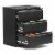 AOBABO 3 Drawer Lateral File Cabinet w/ Lock for Letter/Legal Size Paper, Black Perspective: front