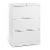 AOBABO 3 Drawer Lateral File Cabinet w/ Lock for Letter/Legal Size Paper, White Perspective: front