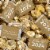 131 Pcs Gold Graduation Candy Party Favors Hershey's Miniatures Kisses (1.65 lbs) Perspective: front
