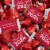 524 Pcs Red Graduation Candy Party Favors Hershey's Miniatures Kisses (6.6 lbs) Perspective: front