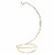 Christmas Twisted Brass Hanger 9.0 In Metal Ornament Stand Hook Bb462xl Perspective: front