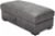 Emerald Home Furnishings Gray Storage Ottoman Perspective: front