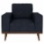 Emerald Home Furnishings Lakeview Presley Chair - Navy Blue Perspective: front
