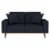 Emerald Home Furnishings Lakeview Presley Loveseat - Navy Blue Perspective: front