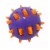 Multipet Spike Ball Dog Toy Perspective: front